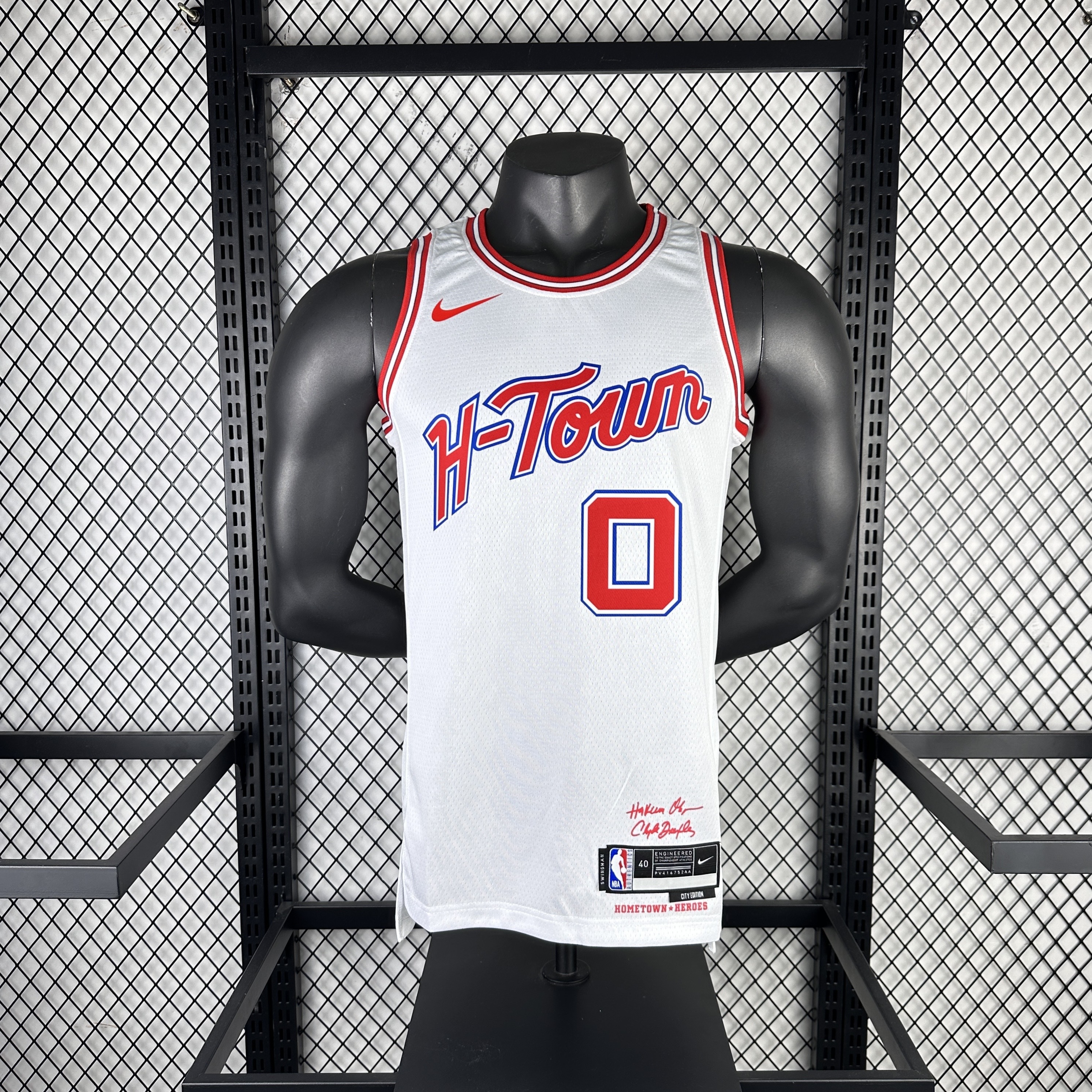 Men Houston Rockets #0 Westbrook white 2025 NBA jersey